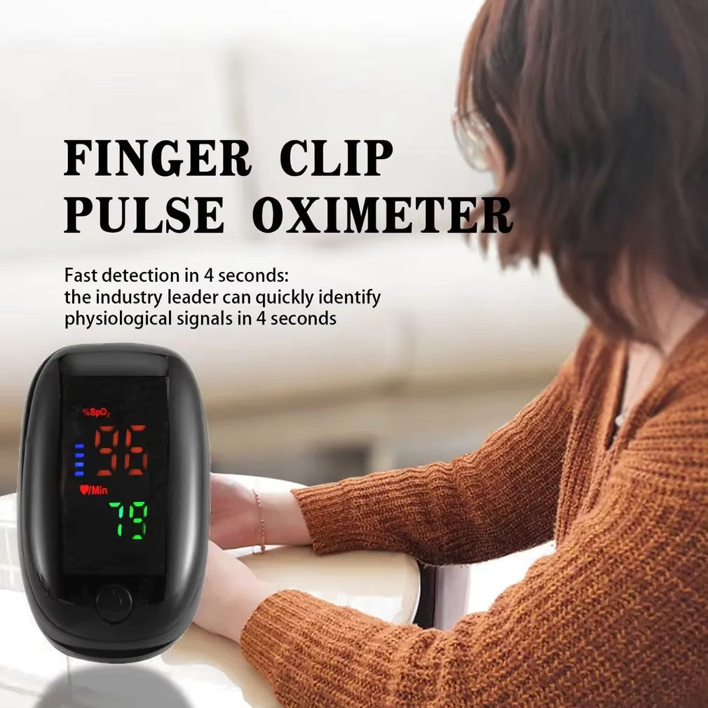 LK89 Finger Pulse Oximeter Medical Portable Blood Oxygen Oxymetre Heart Rate Saturation Meter OLED Oximetro De Dedo LED Display